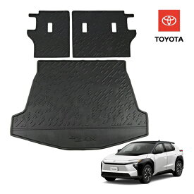 【楽天スーパーセール★エントリーでP10倍！】USトヨタ純正 TOYOTA bZ4X 10系 令和4年5月-現行 オールウェザー リアカーゴプロテクター カーゴマット ラゲッジマット カーゴライナー シートバックプロテクター 後部座席背面カバー付 bZ4Xロゴ入