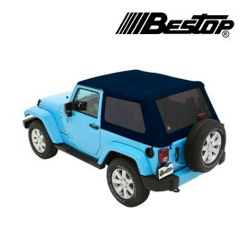【BESTOP 正規品】BESTOP TREKTOP NX ソフトトップ ネイビーブルー 5685269 07-18y JK ラングラー 2ドア