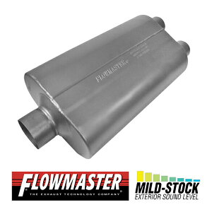 FLOW MASTER / t[}X^[ X[p[ 50 }t[ 409S #8530552 Center in 3.00"/Dual out 2.50" - Mild Sound