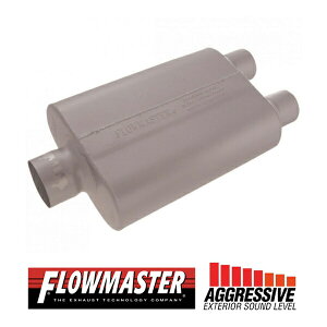 FLOW MASTER / t[}X^[ 40 }t[ #430402 Center in 3.00"/Dual out 2.50" - Aggresive Sound V{[/tH[h/GMC uCU[/C1500/C2500/K1500/K2500/F-250/F-350