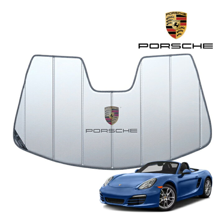 楽天市場】USポルシェ純正 専用設計 PORSCHE ロゴ入 サンシェード 吸盤 