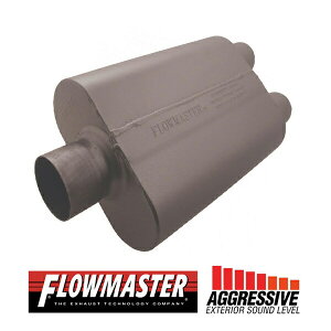 FLOW MASTER / t[}X^[ 40 }t[ 409S #80430402 Center in 3.00"/Dual out 2.50" - Aggresive Sound V{[/tH[h/GMC uCU[/C1500/C2500/K1500/K2500/F-250/F-350