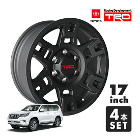 USトヨタ純正 TRD 17インチホイール マットブラック PTR20-35110-BK 4本セット TRDロゴ入 JWL刻印あり TOYOTA ランドクルーザー ランクル プラド 150系