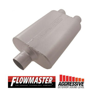 FLOW MASTER / t[}X^[ 40 f^ t[ }t[ #9425422 Center in 2.50"/Dual out 2.25" - Aggresive Sound