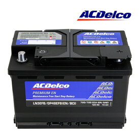 【ACDELCO 正規品】バッテリー LN3EFB メンテナンスフリー アイドリングストップ対応 プジョー 14-20y 2008 A9