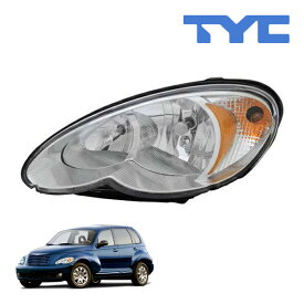 【TYC 正規品】06-10y クライスラー PTクルーザー ヘッドランプ ヘッドライト ハロゲン 純正タイプ 左側 LH 運転席側 バルブ付