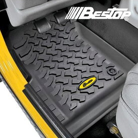 【BESTOP 正規品】BESTOP フロアマット フロント ブラック 5150901 ジープ 97-06y TJラングラー 左ハンドル用 ベストップ