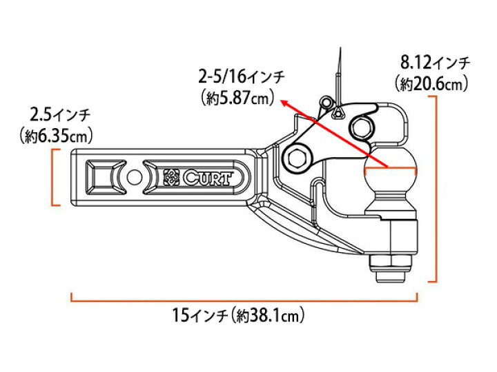 上品 約19mm 約50mm トレーラーヒッチ用 牽引能力 シャフト ボール直径2インチ 4 上品 約19mm 約50mm トレーラーヒッチ用 牽引能力 シャフト ボール直径2インチ 4