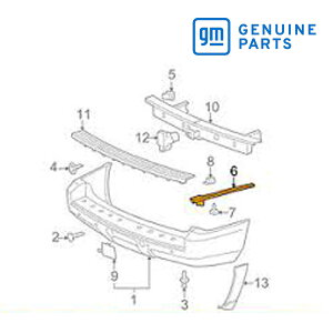 GM純正 リアバンパー サイド ブラケット 右側 助手席側 RH 10355548 07-13y エスカレードESV/サバーバン/ユーコンXL