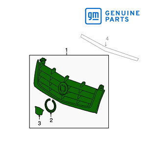 GM純正 ラジエター グリル フロントグリル 15162133 02y エスカレード