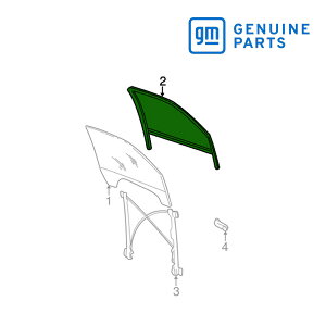 GM純正 フロントドア ガラス ランチャンネル 右側 助手席側 RH 15219154 02-05y エスカレード/エスカレードESV/エスカレードEXT