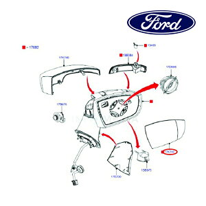 �y�労�ӍՁ��G���g���[��P10�{�I�z�t�H�[�h���� �h�A�~���[ �����Y �K���X �E�� RH ����ȑ� CN1Z17K707E 13y- ECOSPORT �G�R�X�|�[�c