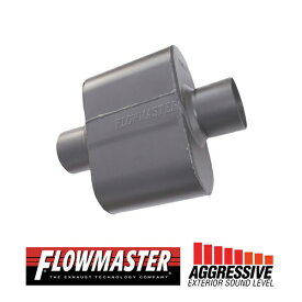 FLOW MASTER / フローマスター スーパー 10 マフラー 409S #843015 Center in 3.00"/Center out 3.00" - Aggresive Sound