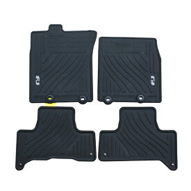 USトヨタ純正 ロゴ入 ラバーマット フロント/リア 1台分 4枚セット 07-14y TOYOTA FJクルーザー GSJ150W 左ハンドル車用
