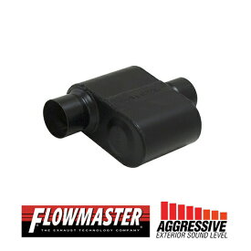 FLOW MASTER / フローマスター スーパー 10 マフラー 409S #843016 Offset in 3"/Center out 3" - Aggresive Sound