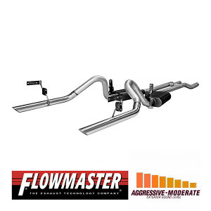 【FLOWMASTER 正規品】アメリカンサンダークロスメンバーバックエキゾーストシステム 64-66y マスタング V8 17273 フローマスター