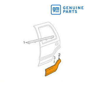 GM純正 リア ドア サイドモール 左側 運転席側 LH 88935295 02-05y エスカレード/エスカレードESV
