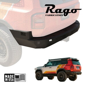 【Rago Fabrication 正規品】リアバンパー フルワイド R770255090103 バンパーコーナー センターバンパー セット スチール製 パウダーコート仕上げ トヨタ ランドクルーザー 250 ランクル250系 ラゴ・