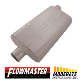 FLOW MASTER / フローマスター 50 デルタ フロー マフラー #942552 Center in 2.50"/Offset out 2.50" - Moderate Sound