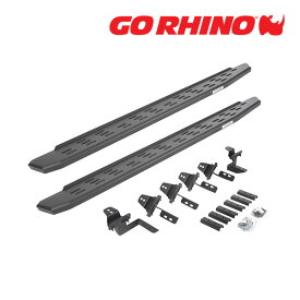 【GO RHINO 正規品】RB30 ランニングボード サイドステップ テクスチャーブラック 69650568PC ジープ JK ラングラー 4ドア ゴーライノ