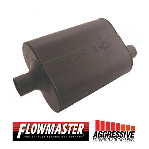FLOW MASTER / t[}X^[ X[p[ 40 }t[ #952447 Center in 2.25"/Offset out 2.25" - Aggresive Sound _bW _R^
