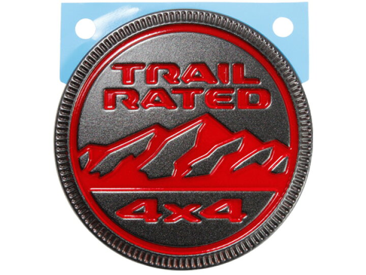 楽天市場】MOPAR純正 TRAIL RATED エンブレム グレー & レッド 