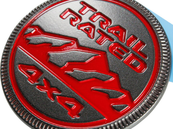 楽天市場】MOPAR純正 TRAIL RATED エンブレム グレー & レッド 
