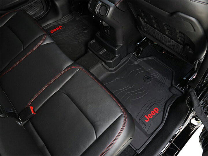 楽天市場】MOPAR純正 ラバーフロアマット JEEPロゴ入 前後セット 