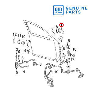 GM純正 フロントドア アウターハンドル 右側 助手席側 RH 15074057 02-05y エスカレード/エスカレードESV/エスカレードEXT