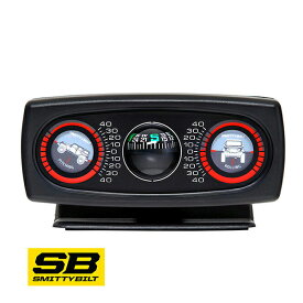 【Smittybilt 正規品】 汎用 クリノメーター クライノメーター 791006 コンパス付 3連タイプ 傾斜計 車載 ジープ JK/JL ラングラー JT グラディエーター スミッティビルト