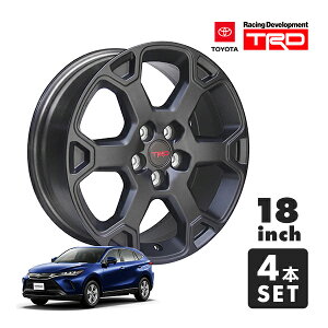 USトヨタ純正 TRD OFF-ROAD 18インチホイール マットブラック 4本セット TRDロゴ入 センターキャップ レッド付 TOYOTA ハリアー 80系