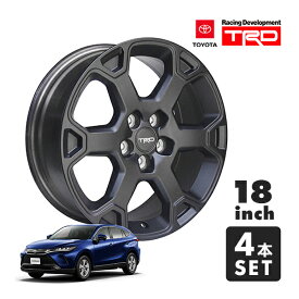 USトヨタ純正 TRD OFF-ROAD 18インチホイール マットブラック 4本セット TRDロゴ入 センターキャップ ホワイト付 TOYOTA ハリアー 80系