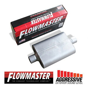FLOW MASTER / t[}X^[ X[p[40 }t[ #942540 Center in 2.50"/Center out 2.50" - Aggresive Sound