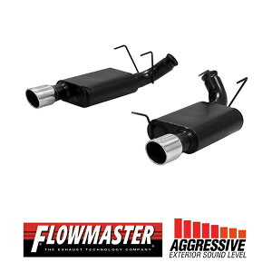 【FLOWMASTER 正規品】アメリカンサンダーアクスルバックエキゾーストシステム 13-14y マスタング GT 5.0L 817588 フローマスター