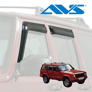 【AVS 正規品】専用設計 スモークドアバイザー サイドバイザー ウインドウバイザー フロント リア 前後 左右分 4枚セット 両面テープ 84-01y ジープ XJ チェロキー 4ドア Auto VentShade オートベン