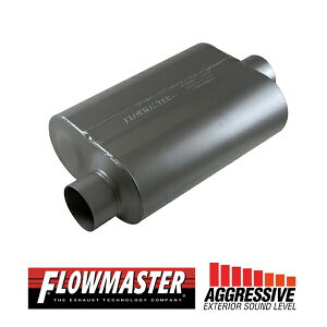 FLOW MASTER / t[}X^[ X[p[ 40 }t[ 409S #853046 Offset in 3.00"/Center out 3.00" - Aggresive Sound uCU[/Vo[h 1500/ 2500/ 3500/GNXyfBV/F-250 X[p[f[eB