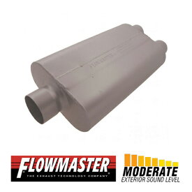 FLOW MASTER / フローマスター 50 デルタ フロー マフラー #9430502 Center in 3.00"/Dual out 2.50" - Moderate Sound