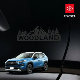 USトヨタ純正 TOYOTA RAV4 50系 平成31年4月-現行 Woodland Edition デカール グレー リアゲート用