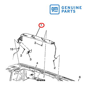 GM純正 カーテン エアバック モジュール 3列席 左側 運転席側 LH 84113771 07-08y エスカレード/タホ/ユーコン