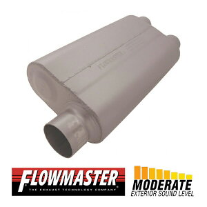 FLOW MASTER / t[}X^[ 50 f^ t[ }t[ #9430512 Offset in 3.00"/Dual out 2.50" - Moderate Sound