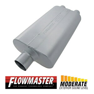 FLOW MASTER / t[}X^[ 50 f^t[ }t[ 409S #8430502 Center in 3.00"/Dual out 2.50" - Moderate Sound