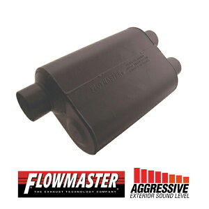 FLOW MASTER / t[}X^[ X[p[ 40 }t[ #9530462 Offset in 3.00"/Dual out 2.50" - Aggresive Sound tH[h F-150