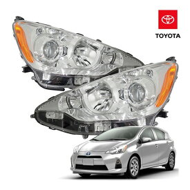 USトヨタ純正 12-14y PRIUS-C プリウスC/アクア 前期型 10系 ヘッドライト ヘッドランプ(ハロゲン仕様)
