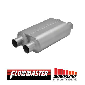 FLOW MASTER / t[}X^[ X[p[ 40 }t[ 409S #8525454 Dual in 2.50"/Dual out 2.50" - Aggresive Sound