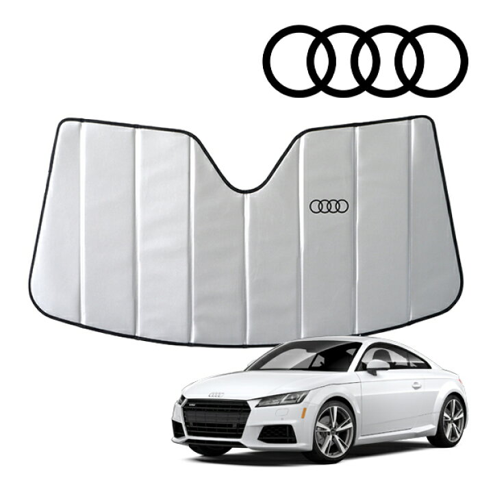 楽天市場】USアウディ純正 専用設計 AUDI ロゴ入 サンシェード 吸盤 