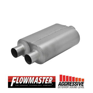 FLOW MASTER / t[}X^[ X[p[ 40 }t[ 409S #8530452 Center in 3.00"/Dual out 2.50" - Aggresive Sound V{[/GMC C1500/C2500/K1500/K2500