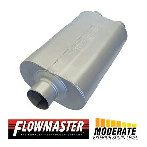 FLOW MASTER / t[}X^[ 50 H.D. }t[ #9530572 Center in 3.00"/Dual out 2.50" - Moderate Sound _bW/  1500/1500