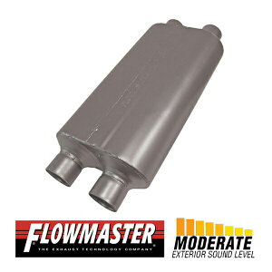 FLOW MASTER / t[}X^[ 50 H.D. }t[ 409S #8525554 Dual in 2.50"/Dual out 2.50" - Moderate Sound _bW/tH[h  1500/@Cp[/F-150
