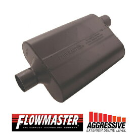 FLOW MASTER / フローマスター スーパー 44 マフラー #942447 Center in 2.25"/Offset out 2.25" - Aggresive Sound ジープ チェロキー/グランド チェロキー/ラングラー