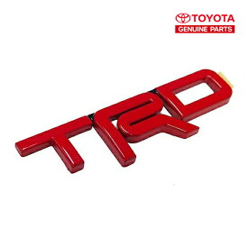 トヨタ純正 汎用 エンブレム TX Baja TRD レッド （FJクルーザー、タンドラ、プリウス、シエナ 他）